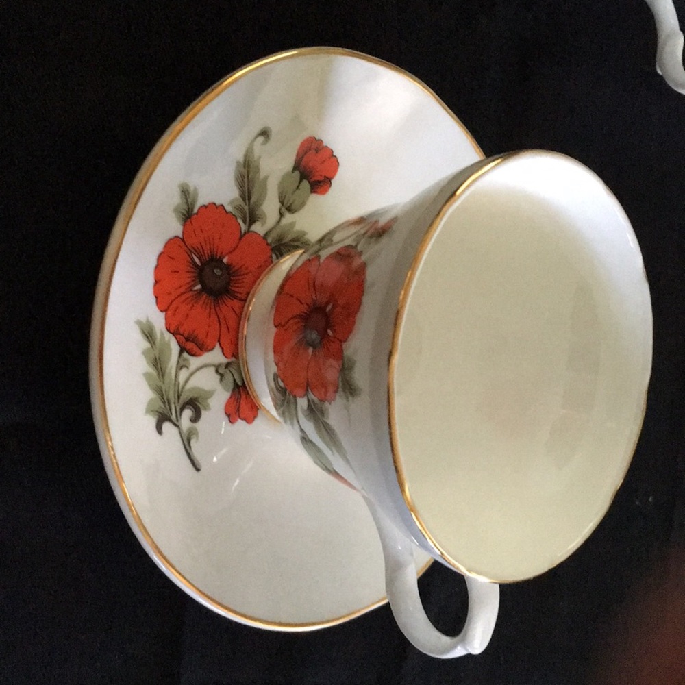 8 crown trent bone china tea cups and saucers